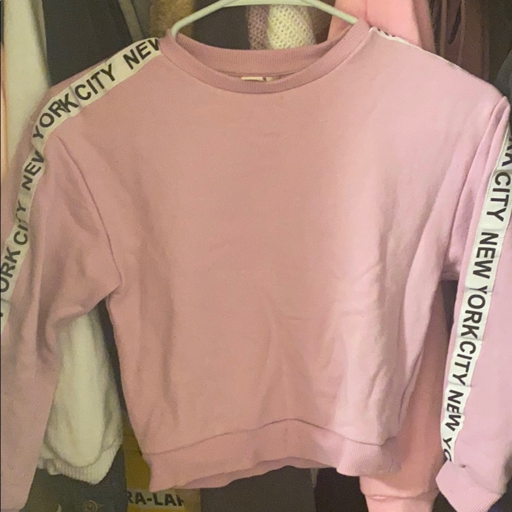 light purple new york sweatshirt